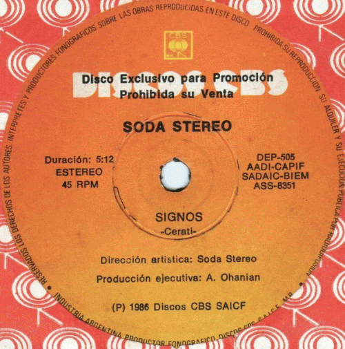 Soda Stereo : Signos (Single)